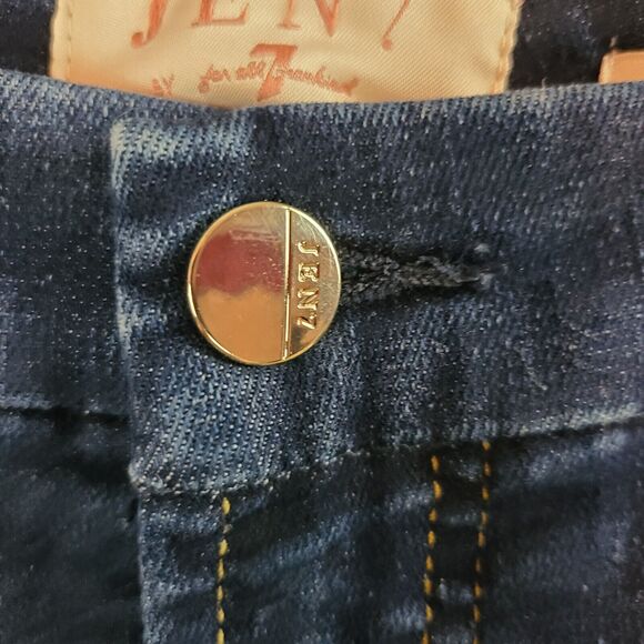 New JEN 7 For All Mankind Women's (24) Blue Legging Ankle Stretch Jeans $99 - Picture 4 of 13